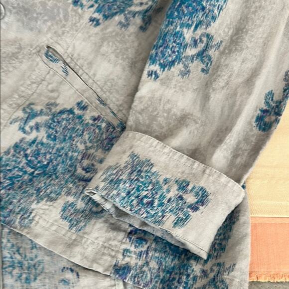 Coldwater Creek Stylish Gray and Blue Women's Jacket - Picture 7 of 11